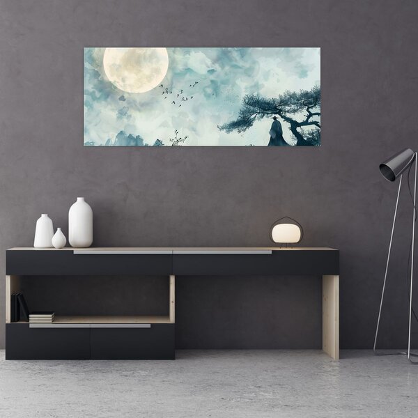 Obraz - Maľba splnu (120x50 cm)