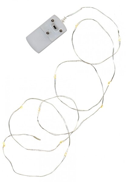 Svietiaci LED drôtik Silver String Dew Drop 1,1 m
