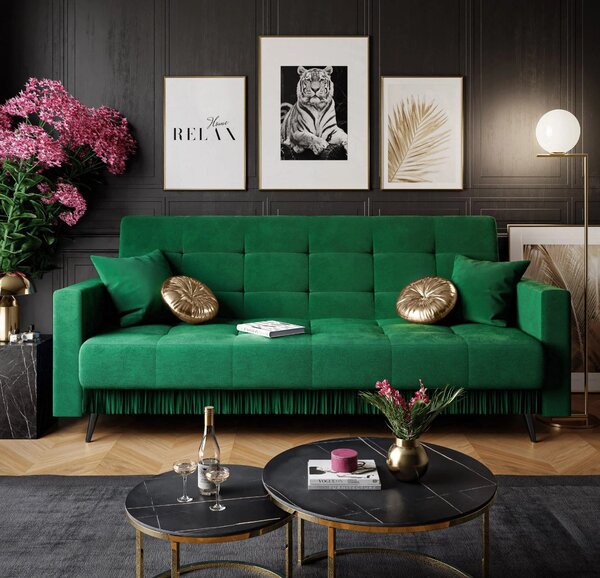ELEGANTNÁ POHOVKA TIFFANY SO SPANÍM A ÚLOŽNÝM PRIESTOROM FRENCH VELVET 658