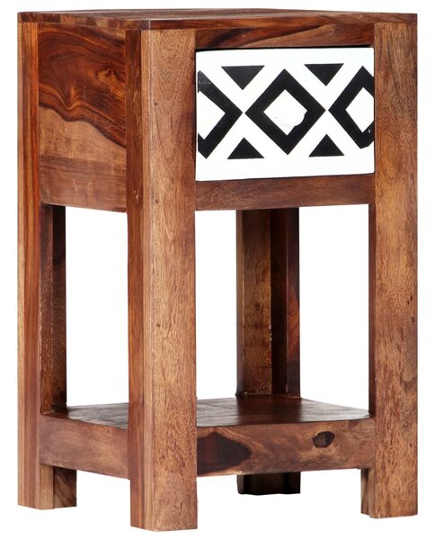 Nočný stolík 30x30x50 cm masívne sheeshamové drevo