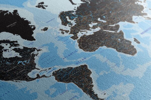Obraz na korku moderná mapa sveta