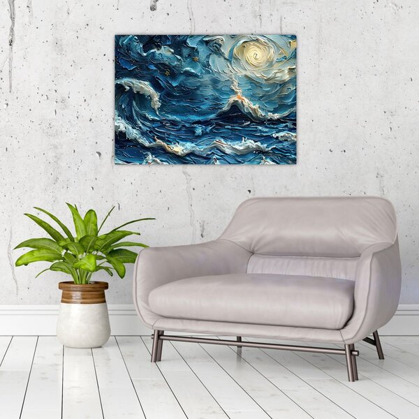 Obraz - Maľba oblohy a mora (70x50 cm)