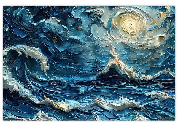 Obraz - Maľba oblohy a mora (90x60 cm)