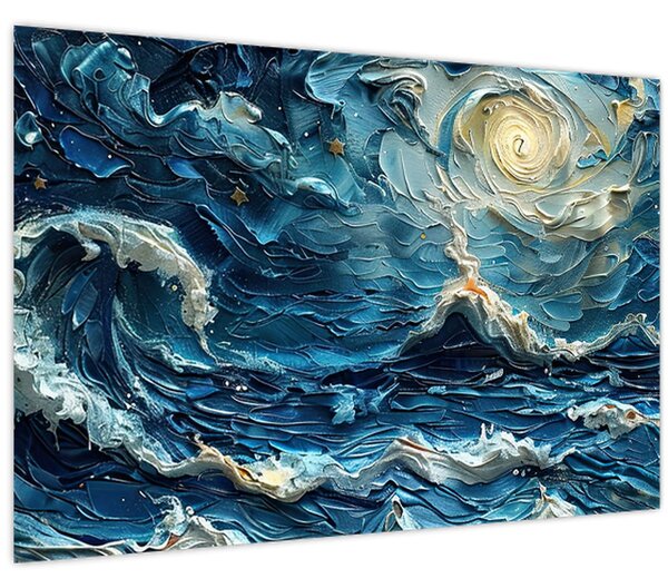 Obraz - Maľba oblohy a mora (90x60 cm)