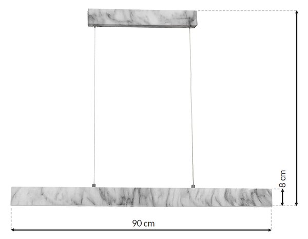 Závesné LED svietidlo Pierce, 1x LED 18w, 4000k, w