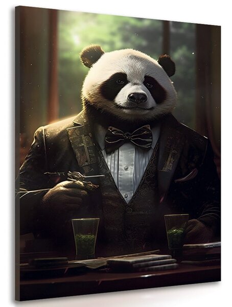 Obraz zvierací gangster panda