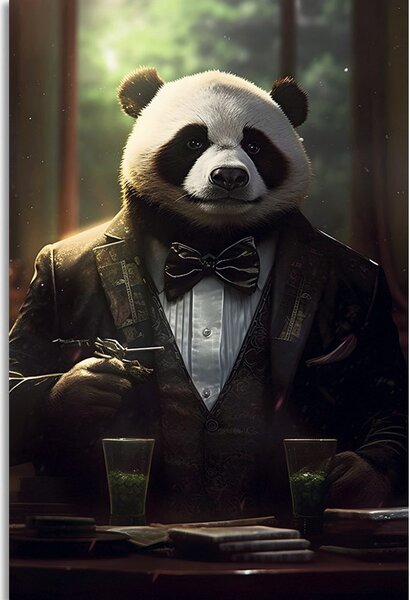 Obraz zvierací gangster panda