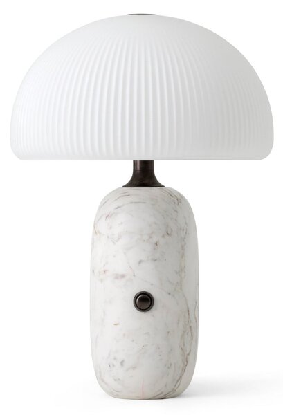 Stolové Lampa Vipp, stmievateľné, Biela, Obývacia izba, Sklo