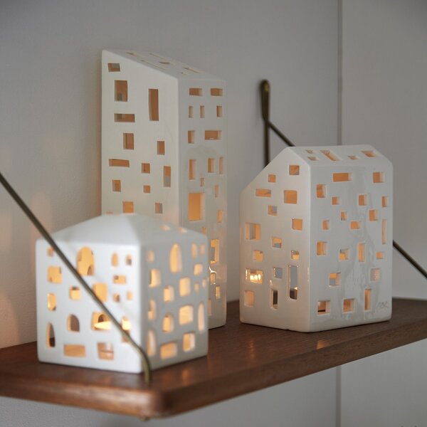 Lampáš domček Urbania High building 22 cm