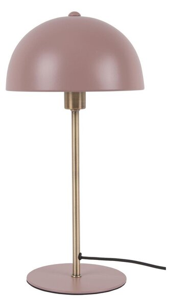 Ružová stolová lampa s detailmi v zlatej farbe Leitmotiv Bonnet