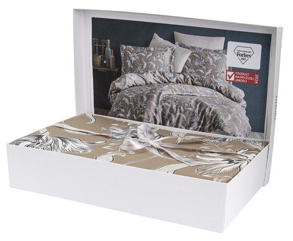 SATÉNOVÉ OBLIEČKY LUXURY PREMIUM VITALE 160X200 CM, 2KS 70X80 CM KVETY