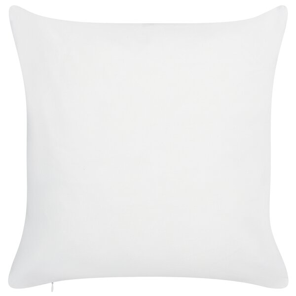 Sada 2 záhradných vankúšov biela a zelená polyester 45 x 45 cm štvorcový vzor listov s motívom moderný dizajn dekoračný vankúš