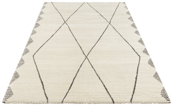 ELLE Decoration , AKCIA: 80x150 cm Kusový koberec Glow 103665 Cream/Grey z kolekcie Elle, biela, obývacia izba