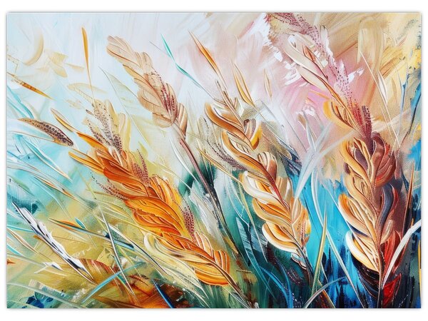 Obraz - Pšenica, abstrakcia (70x50 cm)