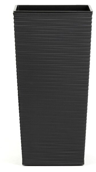 PLASTOVÝ KVETINÁČ PORTO RIFLO 36X19X19 CM ČIERNA