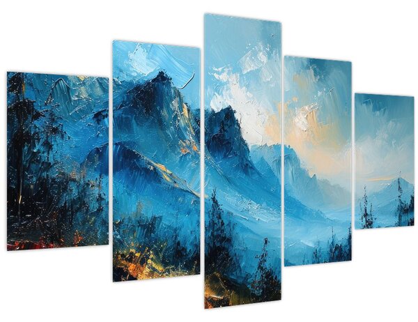 Obraz - Maľba hôr (150x105 cm)