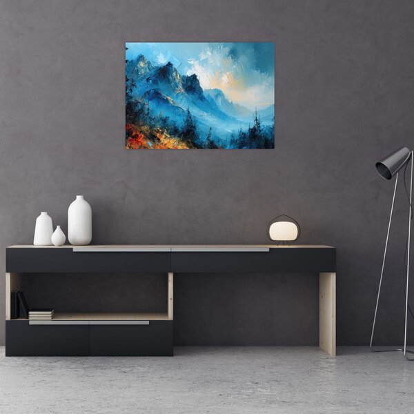 Obraz - Maľba hôr (70x50 cm)