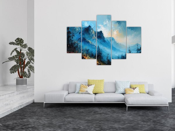 Obraz - Maľba hôr (150x105 cm)