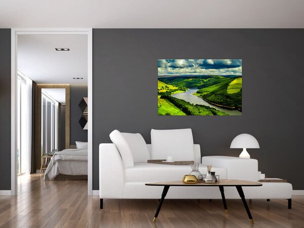 Obraz - Zelená krajina (90x60 cm)