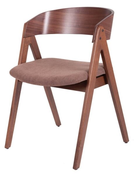 Súprava 2 jedálenských stoličiek s hnedým sedákom sømcasa Rina