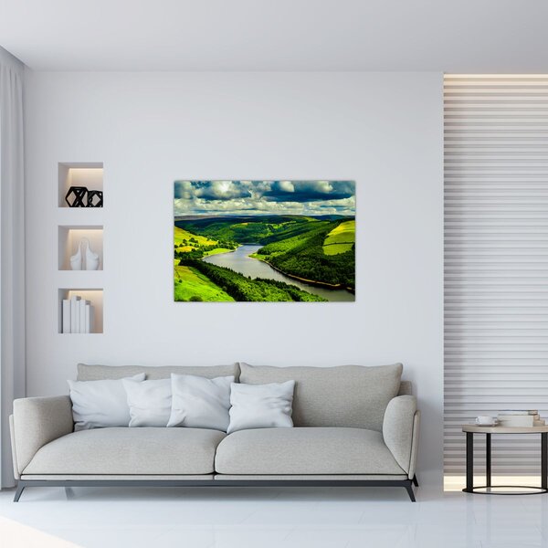 Obraz - Zelená krajina (90x60 cm)
