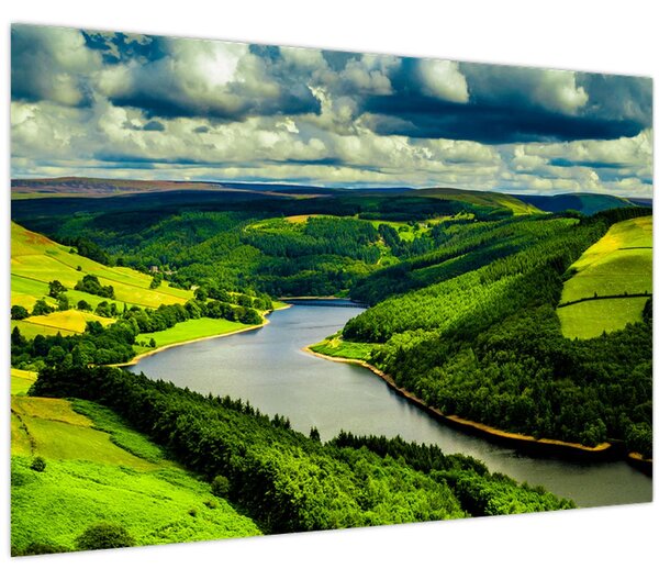 Obraz - Zelená krajina (90x60 cm)