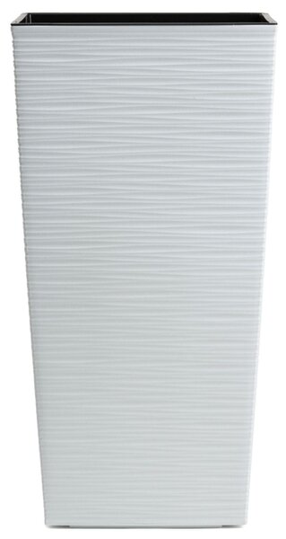 PLASTOVÝ KVETINÁČ PORTO RIFLO 46X25X25 CM BIELA
