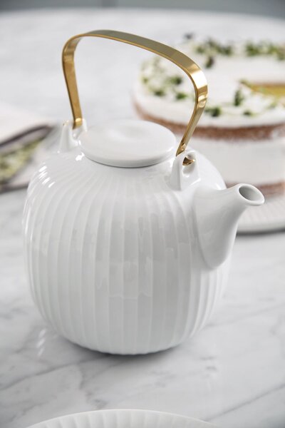 Porcelánová čajová kanvica Hammershøi White 1,2 l