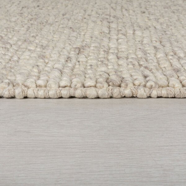 Svetlosivý ručne tkaný behúň s prímesou vlny 60x230 cm Minerals – Flair Rugs