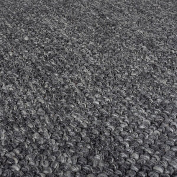 Tmavosivý ručne tkaný koberec s prímesou vlny 160x230 cm Minerals – Flair Rugs