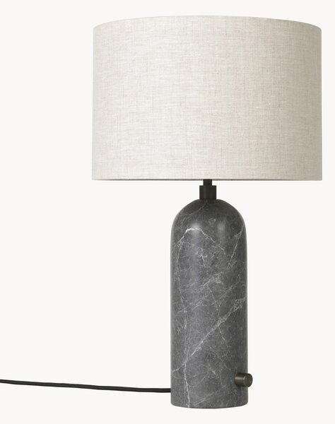Veľká stmievateľná stolová lampa's mramorovým podstavcom Gravity, rôzne veľkosti