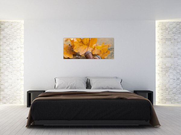 Obraz - Jesenné žalude (120x50 cm)