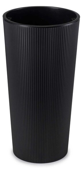 PLASTOVÝ KVETINÁČ URBANIKA ECO SADA 2KS 57X30 CM+46,6X25,5 CM ČIERNA BT