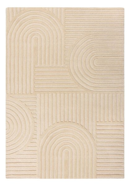 Béžový vlnený koberec Flair Rugs Zen Garden, 120 x 170 cm