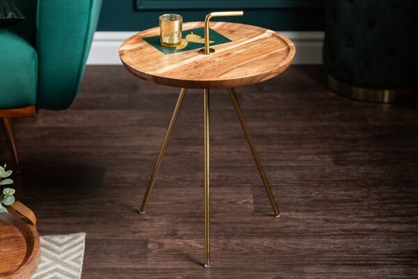 Zlatý konferenčný stolík Simply Clever 41cm