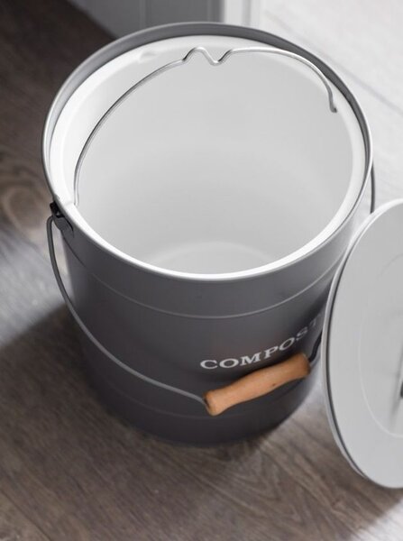 Vedierko na kompost Charcoal 10 l