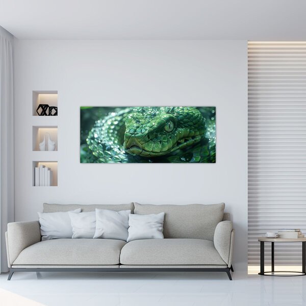 Obraz - Portrét hada (120x50 cm)