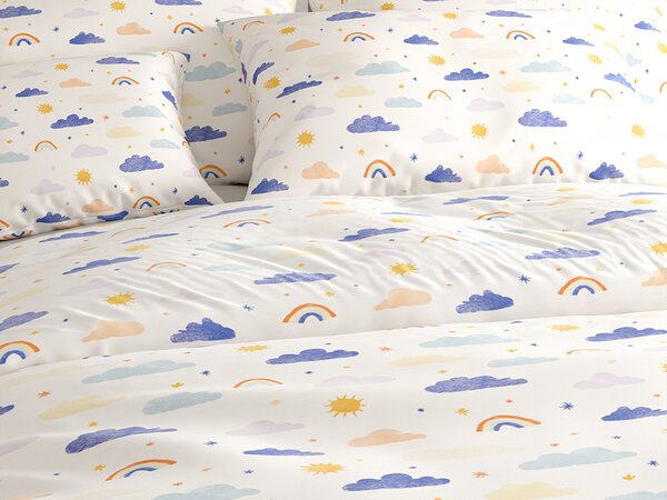 Detské obliečky z Renforcé bavlny CLOUDIRO farebné Rozmer obliečky: 70 x 90 cm | 140 x 200 cm
