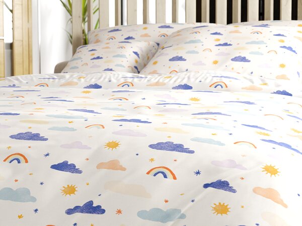Detské obliečky z Renforcé bavlny CLOUDIRO farebné Rozmer obliečky: 70 x 90 cm | 140 x 200 cm