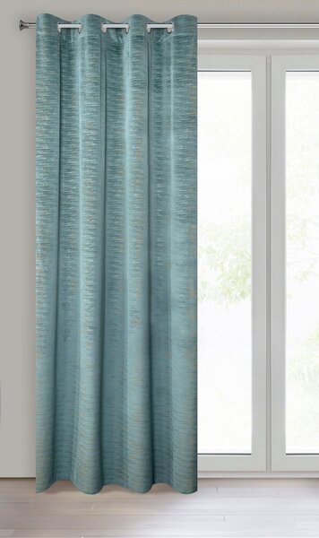 ZATEMŇOVACÍ ZÁVES NA KRÚŽKOCH ALUVIA 140X250 CM MENTOLOVÁ