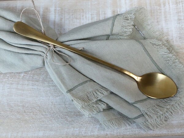Nerezová lyžička Latte Spoon Gold