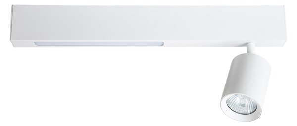 Stropné svietidlo Magnet, 1x biele kovové tienidlo + 1x LED 5W, w