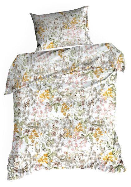 RENFORCÉ OBLIEČKY PAULA 200X220 CM, 2 KS 70X80 CM KVETY