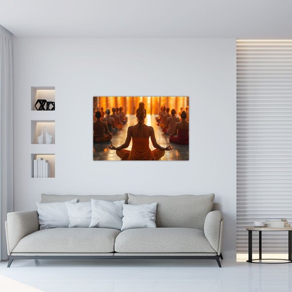 Obraz - Lekcia jogy (90x60 cm)