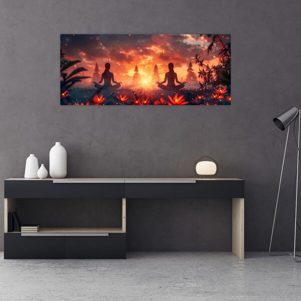 Obraz - Jóga v prírode (120x50 cm)