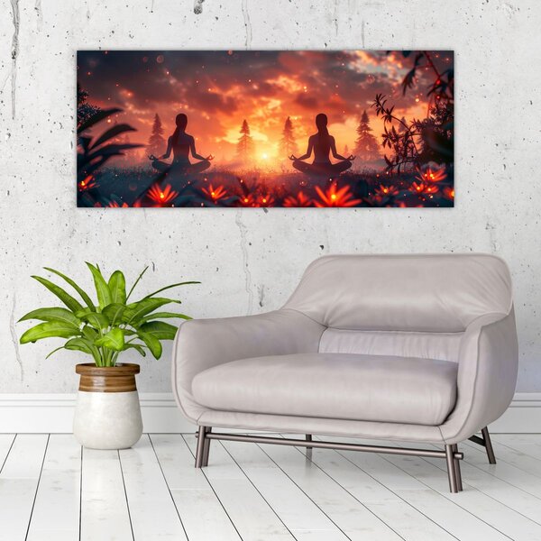 Obraz - Jóga v prírode (120x50 cm)