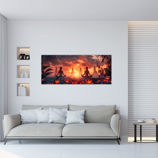 Obraz - Jóga v prírode (120x50 cm)