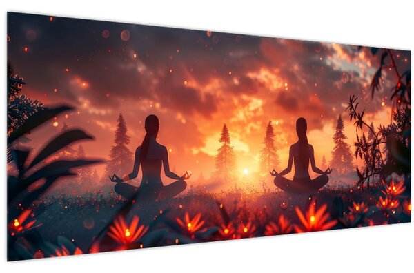 Obraz - Jóga v prírode (120x50 cm)