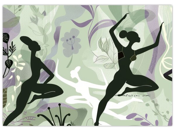 Obraz - Ilustrácie tanečníc (70x50 cm)