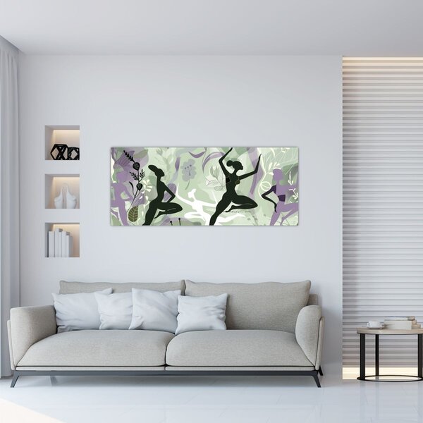 Obraz - Ilustrácie tanečníc (120x50 cm)